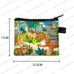 Dinosaur Coin Purse Teenager Wallet Boys Girls Coin Money Bags Little Girls Purses and Handbags Key Credit Card Holder Bag