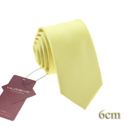 Fashion Neckties Classic Men's Plain Color Wedding Ties Gifts Light Yellow Jacquard Woven 100% Waterproof Solid Neck Tie For Men