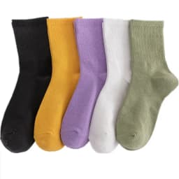 Women Socks 100 Cotton Fashion Trend Solid Color Women's Socks Pure Cotton Woman Socks Happy Girls Socks Short Crew Ankle Socks