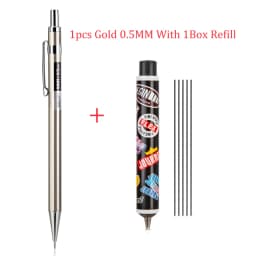 High Quality Deli Mechanical Pencil Full Metal 0.5MM/0.7MM For Professional Painting And Writing School Supplies Stationery Pens