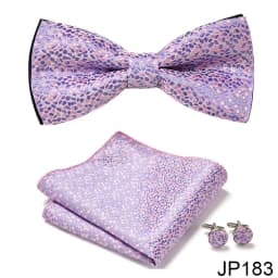 New Paisley Bow Tie for men Wedding Bowtie Handkerchief Cufflink Set Noeud Papillon Silk Pajaritas Cravat Female Male