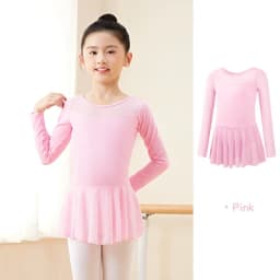 Kids Girls Ballet Dress Gymnastics Leotards Mesh Splice Short Sleeve Ballet Leotards Dance Costumes Soft Ballet Dance Bodysuit