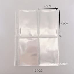 MINKYS A5 A6 Zipper Binder Kpop Photocard Collect Book Photo Cards Organizer Notebook With 10PCS Sleeves School Stationery