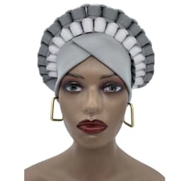Africa Turban Caps for Women African Aso Oke Headtie Ready to Wear Auto Gele Female Head Wraps Muslim Caps Nigerian Wedding Gele