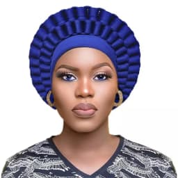 Africa Turban Caps for Women African Aso Oke Headtie Ready to Wear Auto Gele Female Head Wraps Muslim Caps Nigerian Wedding Gele