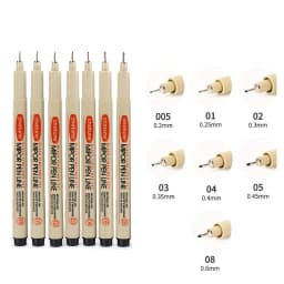 Manga Markers Needle Pen Art Hand-painted Hook Line Pen Sketch Pens Stationery Set Art Supplies School Supplies Art Sakura Pen