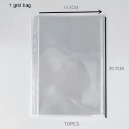 SKYSONIC A5 Binder Storage Collect Book Deco Pocket 6 Hole File Journal Notebook Agenda Planner Bullet Cover School Stationery