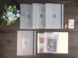 SKYSONIC A5 Binder Storage Collect Book Deco Pocket 6 Hole File Journal Notebook Agenda Planner Bullet Cover School Stationery