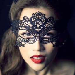 Fashion Mask Sexy Black Lace Hollow Mask Goggles Nightclub Queen Female Sex Lingerie Cutout Eye Masks for Masquerade