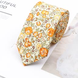 Cotton Floral Ties For Men Casual Slim Neckties Skinny Wedding Party Business Daily Neckwear Tie Dress Accessories Gift For Man