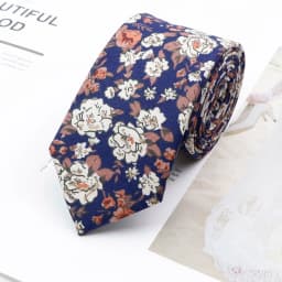 Cotton Floral Ties For Men Casual Slim Neckties Skinny Wedding Party Business Daily Neckwear Tie Dress Accessories Gift For Man