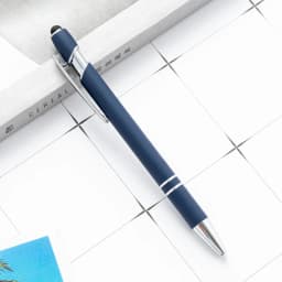 1 Pieces Multicolor High Quality Press Pen Cute Metal Ballpoint Pens Capacitive Touch Stationery School Office Supply