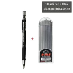 2.0MM Mechanical Pencil Set 2B Automatic Pencils Lápices with Color/black Lead Core for Art Sketch Write Handicraft
