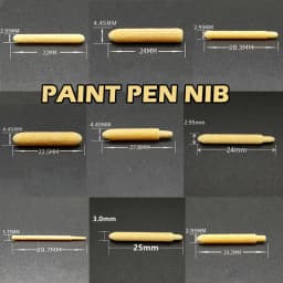 3/10pcs Replacement Nibs Tips Oblique Square Round Nibs For Repair Marker Acrylic Paint Marker Pen