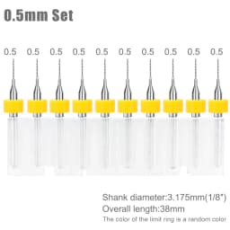 XCAN 0.1mm-2.0mm Import Carbide PCB Drill Bits Print Circuit Board Mini CNC Drilling Bit Set