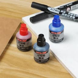 1Bottle 12ml Waterproof Instantly Dry Graffiti Paint Pen Oil Ink Refill Ink For Marker Pens Black Red and Blue