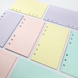 2026 40Sheet Kawaii A5 A6 Loose Leaf Notebook Refill Spiral Binder Index Paper Inner Pages Daily Planner Line Grid Blank Agenda