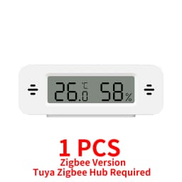 Tuya Zigbee WiFi Temperature And Humidity Sensor APP Remote Monitor For Smart Home Var SmartLife WorkWith Alexa Google Assistant