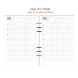 A5 A6 A7 Laser Notebook Planner Organizer Binder Books Journal Sketchbook Accessories Diary Office Supplies Notebook