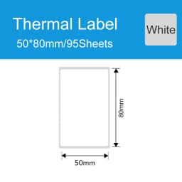 Thermal Adhesive Label Papers for DETONGER P1 DP23 DP30 DP80 3 Rolls Waterproof Oilproof Tear Resistant Sticker