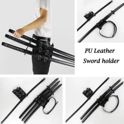 1/2/3 PU Leather Sword Belt Medieval Sword Holder Waist Sheath Adult Men Knight Battle Rapier Ring Belt Strap Holster