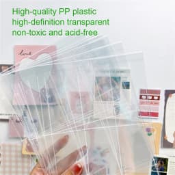 A5 3-hole Card Storage Bag 1/2/4/6 Pockets Collection Book 4R 6inch 10×15 Photo Wedding Album Trading Game Star Cards Protector