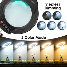 4.3" Real Class 10X Magnlification Stepless pimming 5 Color Mode 84 Of Them LED 10 Levels Provide Bright Light Brightness