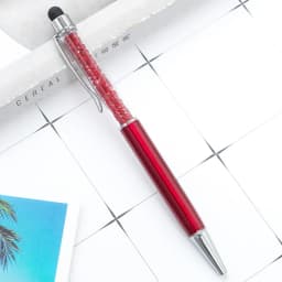 1Pcs Diamond Crystal Metal Ballpoint Pen Creative 2 In 1 Stylus Touch Pen Writing Ballpen Stationery Office School Supplies