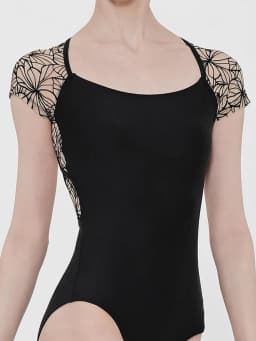 Tights Ballet Practice Clothes Dance One-Piece Gym Clothes Lace Short-Sleeved Bodysuits Yoga Clothes Women