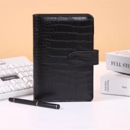 New Color A5A6 Crocodile Pattern DIY Binder Notebook Cover Diary Agenda Planner Paper Cover School Stationery