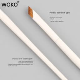Upgrade Blade Eyeliner Brush Ultra Thin Fine Angle Flat Eyebrow Brush Under The Eye Makeup Brushes Precise Detail Brush White