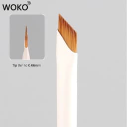 Upgrade Blade Eyeliner Brush Ultra Thin Fine Angle Flat Eyebrow Brush Under The Eye Makeup Brushes Precise Detail Brush White