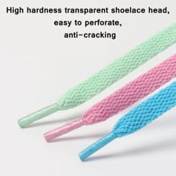 1 Pair / AF1 Shoelaces Flat Thicken Weave Craft Off Black White Shoe Laces High-top Sneaker Shoelace Accessories 25 Colors