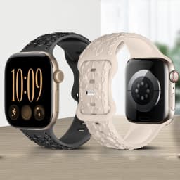 Flower Engraved Strap For Apple Watch Bands 44mm 40mm 49mm 41mm 45mm 38mm 42mm Bracelet iWatch Series 12 9 7 6 3 ultra 4 se Band