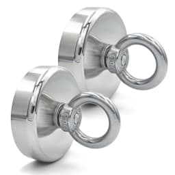 D16~D42mm Super Strong Neodymium Fishing Hook N52 Heavy Duty Rare Earth Neodymium with Countersunk Hole Eyebolt Salvage Magnetic
