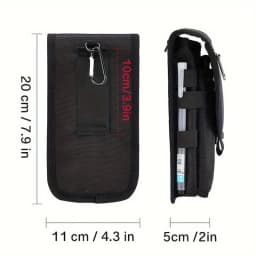 6.3 Inch Multi-Functional Mobile Phone Bag Oxford Fabric Pocket Cell Phone Belt Pouch Case Men's Outdoor Bag for Iphone 16 15