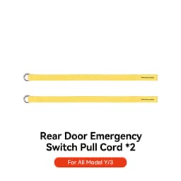 YZ For Tesla Model 3/Y/YL Highland Juniper 2021-2026 Rear Door Emergencies Safety Pull Rope Emergency Handle Car Accessory