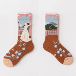 Hot Sale Colorful Cartoon Creative Fashion Vine Graffiti Novelty Men Women Socks Winter Warm Comfortable Cotton Sokken Dropship