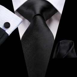 Hi-Tie 8.5cm Black Solid Striped Paisley Men's Business Tie Neck Tie for Men Fashion Luxury silk Wedding Necktie Gravatas