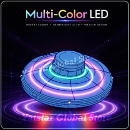Pro Magic Flying Suspension Ball with Color LED & Auto 360° Gyro Spinner, Anti-Gravity Hover Orb, Outdoor Toy for Teens & Adults