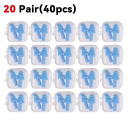 25/1Pair Ear Plugs Sleeping Noise Cancelling Reusable Silicone Sound Block Earplugs Summer Waterproof Swimming Ear Plug With Box