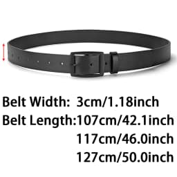 New Luxury Belt for Men PU Leather Belt Metal Pin Buckle High Quality Famous Brand Designer Waist Strap Belt for Jeans Plus Size