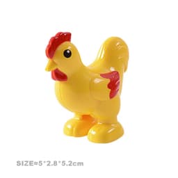Big Building Blocks Accessories Farm Animals Zoo Compatible with duplos Cat Pig Dog Rabbit Monkey Hippo Sheep Children Toys Gift