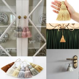 1Pc Home Decor Hanging Rope Silk Tassel Fringe Tassel Trim Garment Decoration Key Tassels for DIY Embellish Curtain Accessories