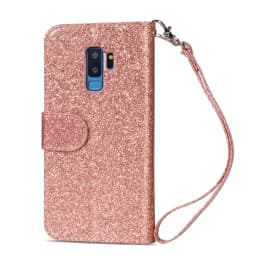 Fashion Glitter Wallet Card Slots Flip Leather Case For Samsung Galaxy S26 Ultra S25 Plus S24 FE S23 A16 A17 A36 A37 A55 A56 A57