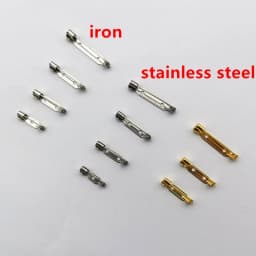 100pcs High Quality Safety pin Brooch Base Back Bar Badge Holder Brooch Pins DIY Jewelry Finding
