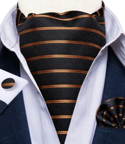Jacquard Men Plaid Ascots Fashion Paisley Ties Wedding Formal Cravat Ascot British Gentleman Soft Polyester Luxury Gray Neck Tie