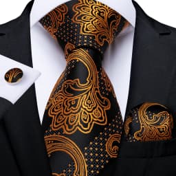 Fashion Paisley Men's Ties Gold Teal Green Black Tie For Men 8cm Business Wedding Accessories Cravat Gift For Men DiBanGu