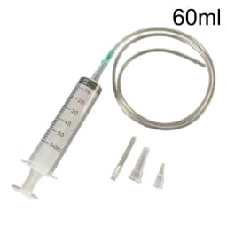100/300/550ml Large Capacity Syringes Oil Pump With 1m Hose Pet Feeding Measuring Pump Hydroponics Nutrient Big Syringe