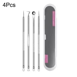 4-11Pcs Ingrown Hair Tweezers Acne Blackhead Removal Needles Black Dots Cleaner Deep Cleansing Pore Cleaner Face Skin Care Tools